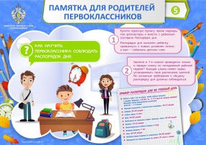 Памятка для родителей первоклассников